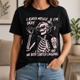 thumbnail image 2 of Skeleton Humor Graphic T-Shirt, Unisex Classic Fit Cotton Tee, 2 of 9