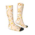 thumbnail image 3 of Picia Women Crew Soft Moisture-wicking Socks Cute Duck And Flower Pattern Design Cotton Socks, One Size fit All, 3 of 9