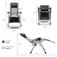 thumbnail image 4 of Costway Rembourré Zéro Gravité Chaise Réglable Pliante Couverture de Salon Inclinable Inclus, 4 of 8