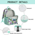 thumbnail image 4 of Romantic Nature Butterfly Student Backpack – Watercolor Floral Pattern with Delicate Fantasy Wings and Aesthetic Garden Design, 4 of 5