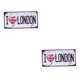 thumbnail image 1 of Moyic Hojalata decorativa suspiro placa pintura para Bar hogar pared I Love Londen 2piezas amo a londen 30x15cm, 1 of 1