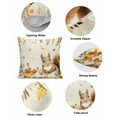 thumbnail image 6 of Decorative Throw Pillow Covers 18x18 Inch Set of 2 Squirrel Pumpkin Fall Decor Pillow Cases for Couch, Sunflowers Leaves Cushion Case for Living Room Bedroom Bed Car Chair, 6 of 9