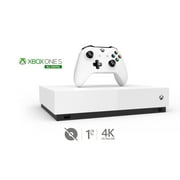 Microsoft Xbox One S 1TB All Digital Edition 3 Game Bundle (Disc-free Gaming), White, NJP-00050