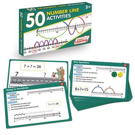 UPC: 0858136006164 | Junior Learning 50 Number Line Activities Learning Set