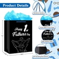 thumbnail image 2 of First Fathers Day Gift Bag - Happy 1st Fathers Day Gift Bag with Tissue Paper 11.5" Gift Bags with Handle for Men to Be New Dad Fathers Day Gift for Husbands from Wife, 2 of 4