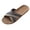 Navy, variant on Unisex Linen House Slippers Cross Band Open Toe Summer Sandals for Men Women Indoor Non Slip Soft Sole Home Slides Navy Size 11.5