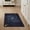 Blue Gold, Pattern 1, variant on ODIKA 9'x12' Washable Area Rug Non-Shedding, Easy Care Galaxy Starry Theme Radial Motif Covering Uranus Themed Round for Master Suite, California King, Under Bed