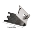thumbnail image 3 of Eigraketly Clip de estante cuadrado de acero inoxidable para refrigerador, fácil de instalar, plateado, 12 Uds., que garantiza la longevidad Herramientas y ferretería, 3 of 6