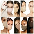 thumbnail image 2 of DALIX Skin Tone Face Mask 3 Layer Filter Pocket Nose Piece Assorted - S-M (10-Pack), 2 of 6