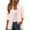 Pink, variant on Womens Cardigan Summer - 3/4 Sleeve Open Front Cardigans Lace Trim Trendy Blouses Tops Causal Lightweight Outwear (XL, White)