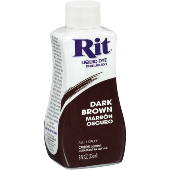 Rit All-Purpose Liquid Dye, Dark Brown, 8 fl oz