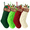 H- 4pcs Red Green Light Green, variant on Ayieyill 6 Pcs Christmas Stockings Personalized, 18 inches Large Cable Knitted Christmas Stockings with Names Tags, Christmas Decoration