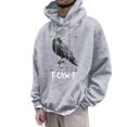 thumbnail image 3 of WILLBEST Sudaderas Hombre Winter Black Print Hooded Sweatshirt Grande, 3 of 3