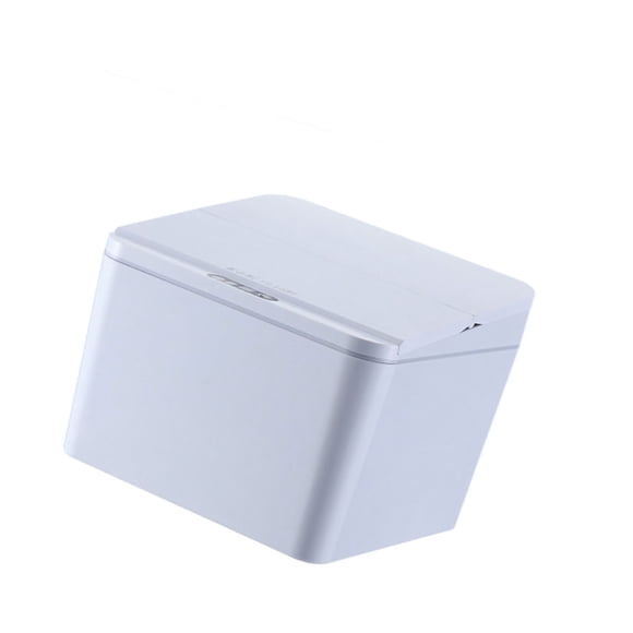 Electric Garbage Bin Desktop Waste Bin Smart Desktop Storage Bin Smart Sensor Trash Waste Can Multifunctional Electric Induction Storage Bin For Desktop Car Grey
