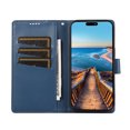 thumbnail image 4 of Nalacover Case for iPhone 8 Plus / iPhone 7 Plus - Card Holder PU Leather Flip Wallet Cover with Magnetic Clasp Stand Hand Strap, Soft TPU Inner Shockproof Anti-Scratches Case, Blue, 4 of 10
