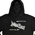 thumbnail image 3 of Judas Priest Unisex Pullover Hoodie: British Steel Logo, 3 of 4