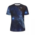 thumbnail image 4 of T Shirt For Men Star Cloud T-Shirt Galaxy Print Trendy Cool Sportswear Short Sleeve Comfortable Tops, 4 of 7