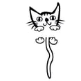 thumbnail image 3 of Cat Wall Switch Sticker Removable Mural Sitting Room Cute Sticker Cute Cat Cartoon Bathroom Appliance Wallpaper 10*8CM, 3 of 3