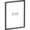 thumbnail image 3 of Azar Displays 300342-BLK Wall Mount Plastic Snap Poster Frame 22" x 28" Portrait/Landscape Sign Holder Frame, 3 of 12
