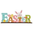 thumbnail image 2 of CoreLiving Spring Decorations Wooden Easter Bunny Decor Farmhouse Easter Decor for Home Office Table Centerpieces Tiered Tray Decor Shelf Sitter Mantel Decor Indoor Spring Decor Easter Home Decor, 2 of 9