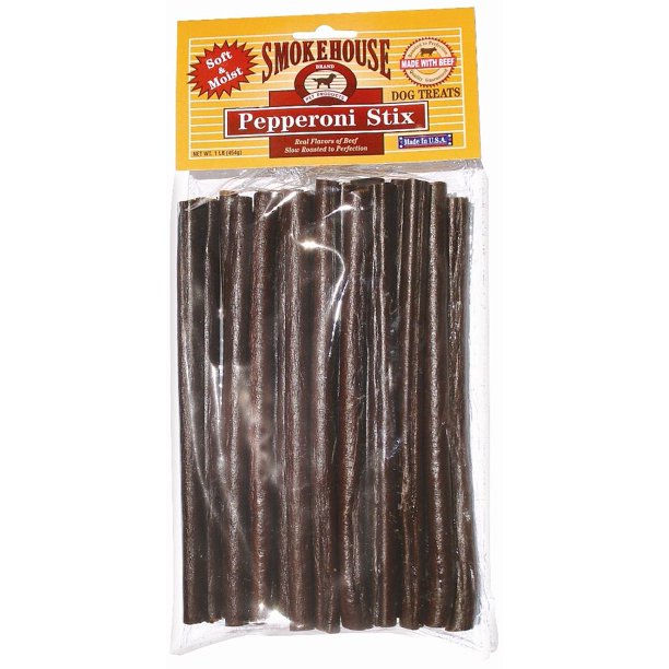 Smokehouse 8" Pepperoni Stix 16 OZ. Dog Treats