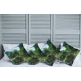 thumbnail image 2 of Ambesonne Nature Throw Pillow Cover 4 Pack, Japanese Garden Lake, 24", Green Blue, 2 of 7