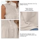 thumbnail image 3 of Camiseta sin mangas para mujer camiseta sin mangas de verano para mujer camisas informales de poliéster sin mangas chaleco con cuello de botones lavable a máquina ANGGREK Otros, 3 of 6