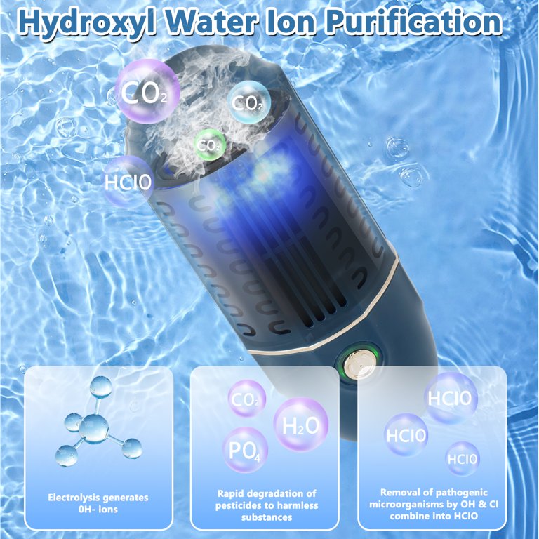 Fruit and Vegetable Cleaner-Fruit Cleaner Device in Water-Hydroxyl Water  Ion Tec