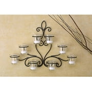 Wall Tea Lite Candle Sconce, Black