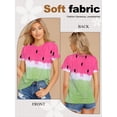 thumbnail image 6 of ZXSXSY Watermelon Shirts for Women Tie Dye Cute Fruit Gift Graphic Tees Short Sleeve Crewneck Summer T-Shirt, 6 of 6