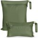 thumbnail image 1 of Bolsas Húmedas Impermeables para Bebé haakaa, Juego de 2, Verde Oliva, 1 of 9