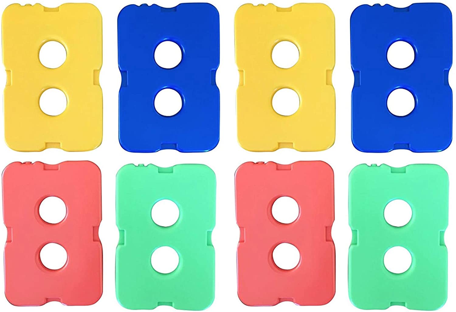 Healthy Packers Slim Ice Packs for Lunch Bags or Coolers (8 Pk. Multicolor)