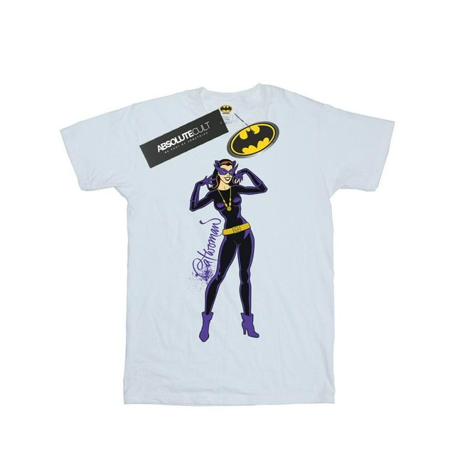 DC Comics T-Shirt Garçon Catwoman Pose Heureuse