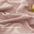 thumbnail image 4 of UlikTree Microfiber Duvet Cover Set Solid Color Pink King Size 104x90 Inches, 4 of 7