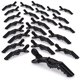 thumbnail image 1 of Pinza para el pelo para mujer, 24 pinzas profesionales de plástico de cocodrilo para seccionar el cabello, pinza duradera para el pelo de cocodrilo con agarre antideslizante y dientes grandes de cocodrilo anchos para facilitar el peinado grueso/fino Vhermosa WRJM-169, 1 of 1