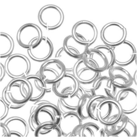 Artistic Wire, Chain Maille Jump Rings, 20 Ga / ID 2.38mm / 130pc, Tarnish Resistant Silver Plated