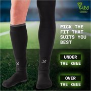 LUX Football Arm Sleeves Black Compression Performance UV Protection Moisture Wicking Medium