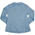 thumbnail image 2 of French Toast Uniform Girls Plus Size Long Sleeve Feminine Fit Peter Pan Blouse 33423-16.5Plus (blue), 2 of 4