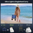 thumbnail image 5 of 28" Collapsible Wagon Cart with Wheels Foldable, Tail Expansion 380lbs Portable Utility Beach Wagon，Lightweight Folding Cart for Outdoor Shopping Sports Camping, 5 of 8