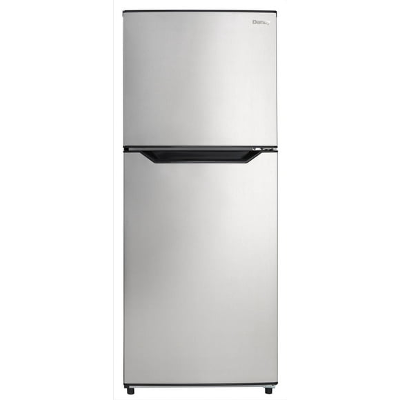 Danby DFF116B2SSDBR 11.6 cu. ft. Apartment Size Fridge Top Mount in Stainless Steel