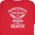 thumbnail image 4 of Inktastic Handpicked for Earth By My Auntie in Heaven with Angel Wings Boys or Girls Long Sleeve Toddler T-Shirt, 4 of 5