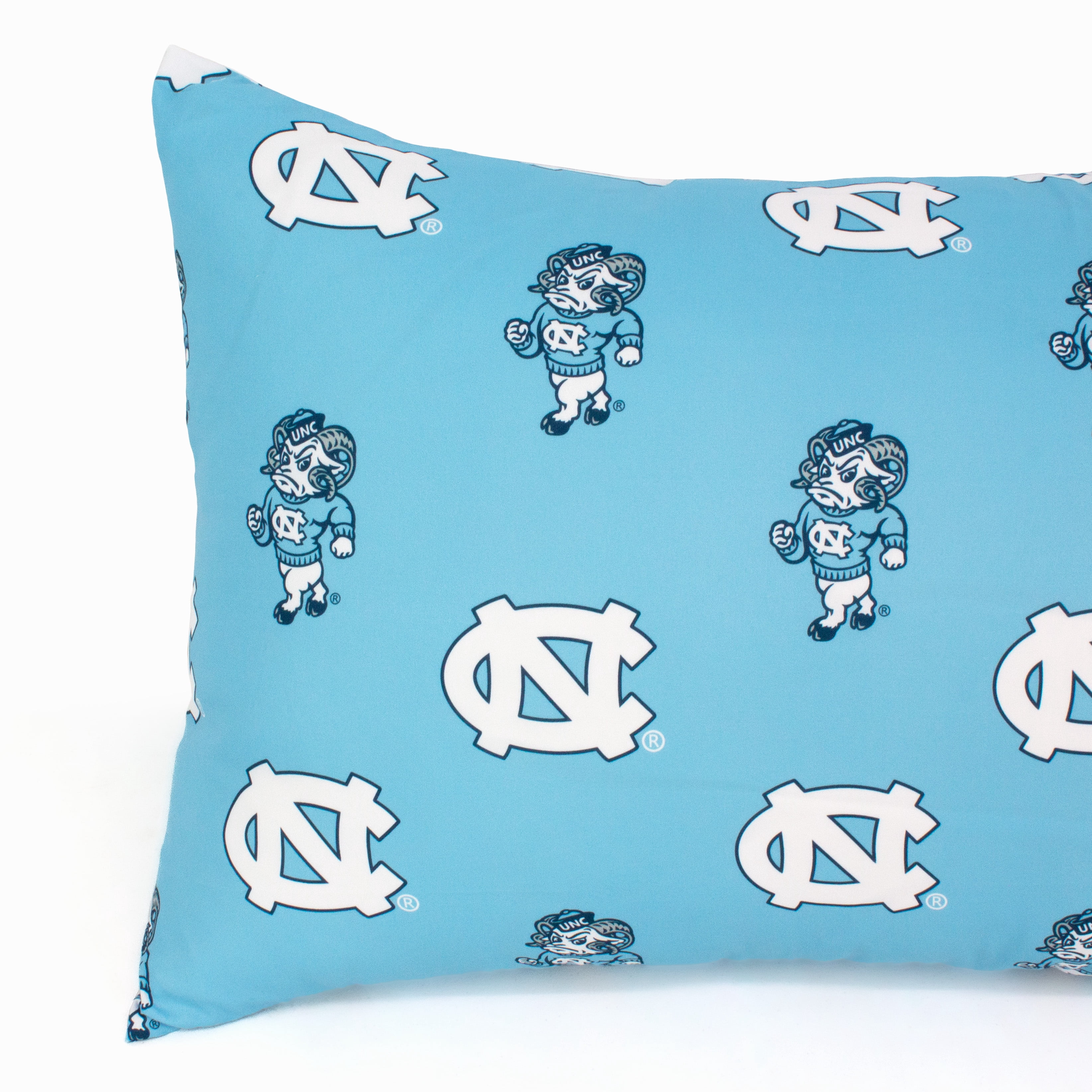 North Carolina Tar Heels Pillowcase Pair, Standard, 20" x 30" (2 Standard Pillowcases)