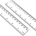 thumbnail image 2 of 12 Inch Ruler, 2PCS 30CM Ruler with Centimeters and Inches, Plastic Measuring Tools, Clear, 2 of 5