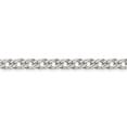 thumbnail image 2 of 925 Sterling Silver 5.25mm 6 Side Double Curb Chain Bracelet Fancy, 2 of 8