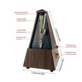 thumbnail image 3 of Violin Rhythm Mechanical Pendulums Metronome Vintage Tower Type Guitar Metronome Vintage Music Timer Easy to Use, 3 of 8