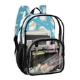 thumbnail image 5 of ALAZA Clear Backpack Cute Sheeps PVC Transparent BookBag, 5 of 7