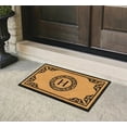 thumbnail image 3 of A1HC First Impression Hand Crafted by Artisans Geneva Monogrammed Entry Doormat, 24"X39" H, 3 of 7