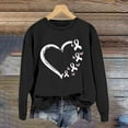 thumbnail image 2 of Bovemsi Womens Sweatshirts Ribbon Shirts For Women Breast Cancer Awareness Graphic Print Inspirational Tops Fall Fashion Outfits 2025 Clothes, 2 of 4
