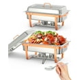 thumbnail image 1 of Garvee Ensemble de Réchauds pour Buffet, 8 Qt, Acier Inoxydable 201, 2 Paquets Ensembles de Réchauds et Réchauds, 1 of 7