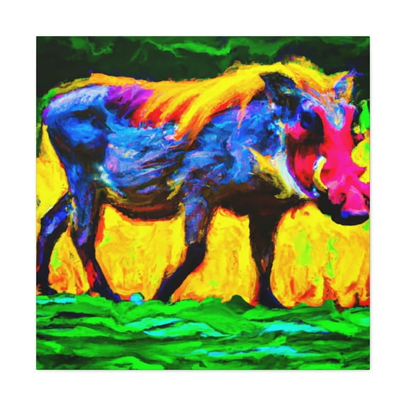 Warthog in Fauvism - Canvas